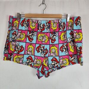 Women's Super Mario Bros. Movie Princess Peach Boxer Sleep Shorts X-Large XL
